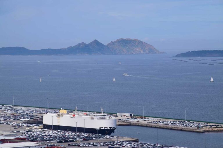 Vigo. Der Hafen und das Zentrum von Bouzas. Seemannsviertel