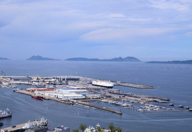 Vigo. Der Hafen und das Zentrum von Bouzas. Seemannsviertel