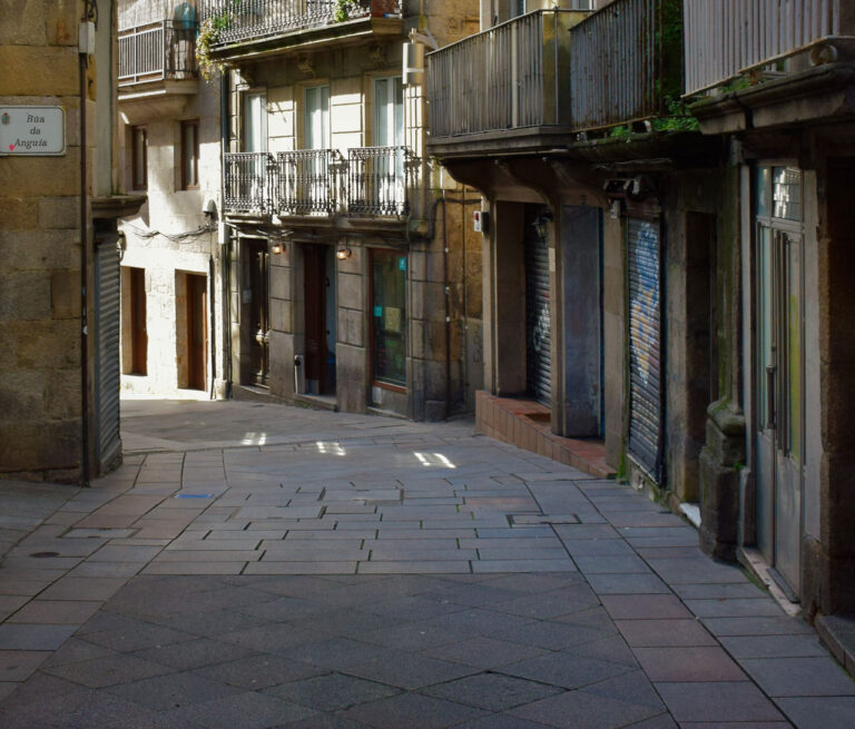 Downtown Vigo.  Old Quarter, Ramparts, Collegiate and Parque Illas Atlánticas Museum