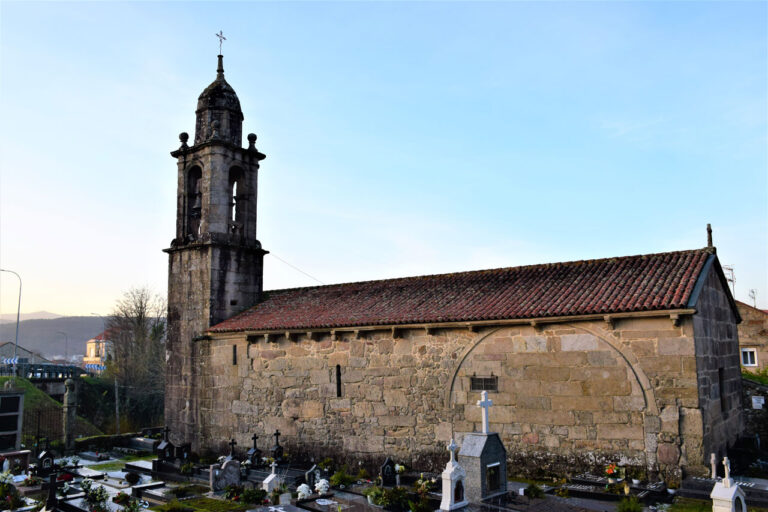 Pontecesures. Église Saint Julien de Requeixo. Chemin portugais de Saint-Jacques de Compostelle